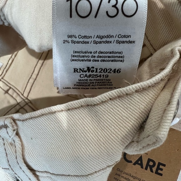 NWT! Kensie The Tessa High Rise Bootcut Women’s Size 10/30 In Cream - Picture 5 of 12